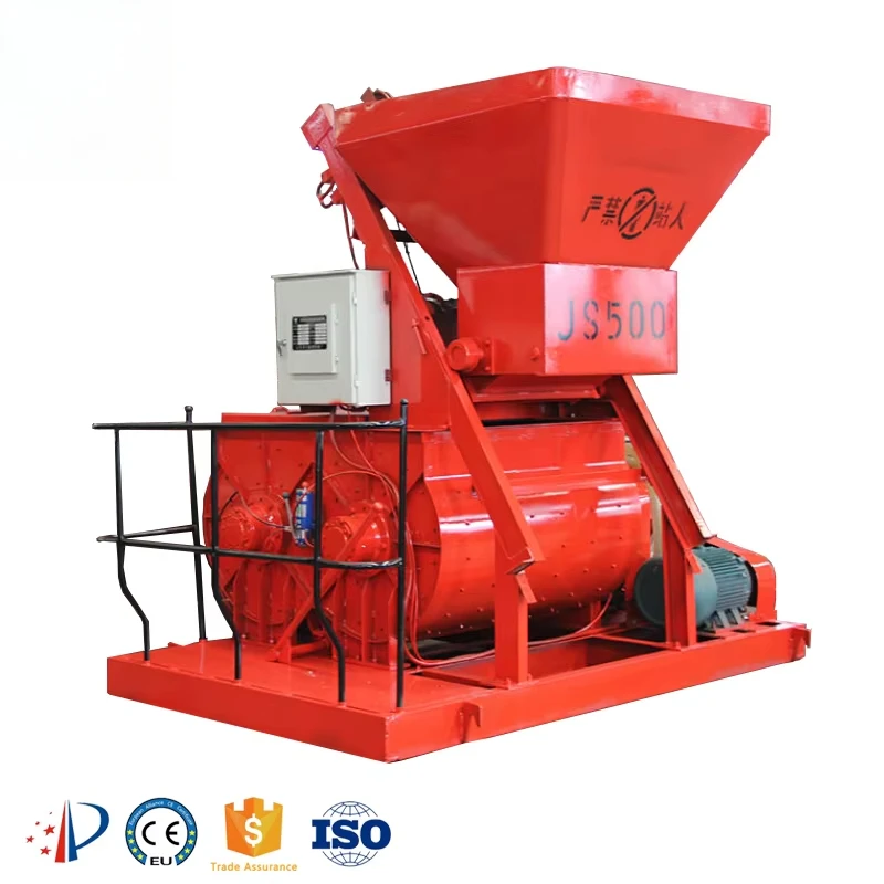 Rotary Concrete Mixer Motor with Elevator Ready Mix Italian Sicoma Biaxial Concrete Mixer Plant for Sale in Egypt