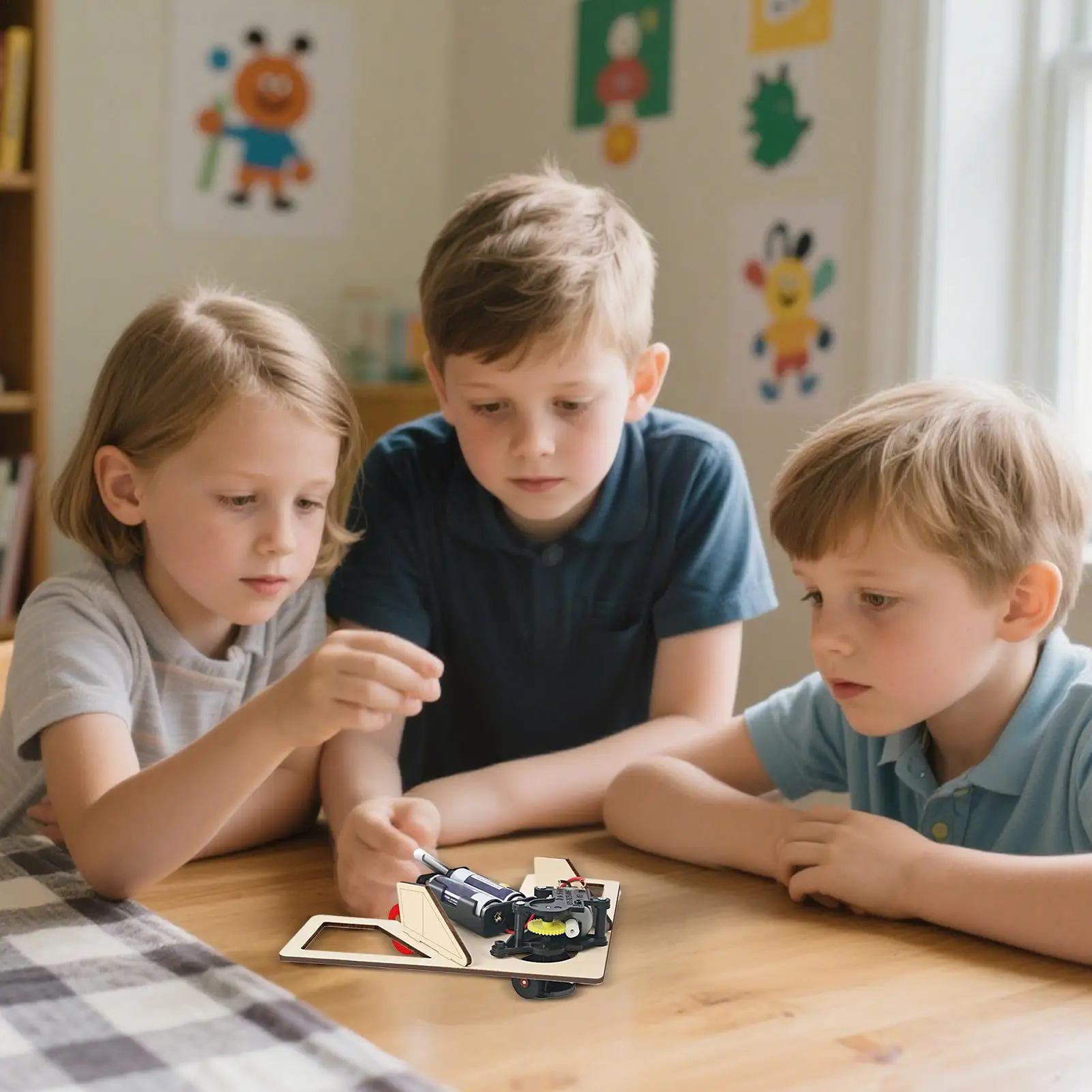 Robot Car Kit Smart Robot Car Chassis Science Activities Hands-On Educational Toys For Homeschool Preschool Elementary Travel