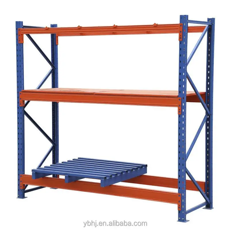

Metal Heavy Duty Pan Rack Blue And Orange Warehouse Storage Racking System Warehouse Storage Pallet Rack