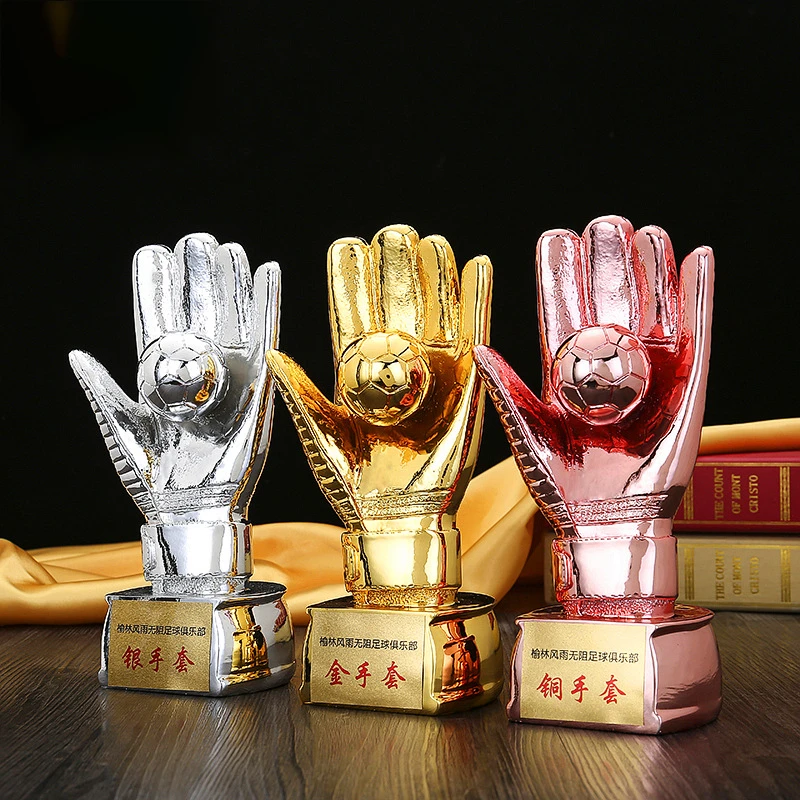 

Resin football trophy, Best Player, Goalkeeper Award, Gold Glove Award Trophy, Fan Memorial