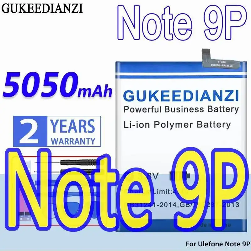 

5050 мАч для Ulefone Note 9P безопасный экологически чистый аккумулятор для мобильного телефона