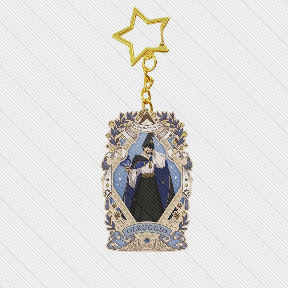 6CM Anime Witch Hat Atelier Acrylic Keychain Stand Model Ornament Accessories Goods Christmas Gifts