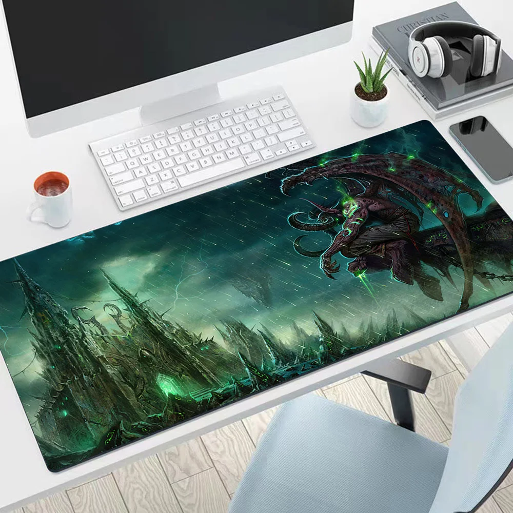 Large Mouse Pad World Of Warcraft PC Computer Game MousePads Desk Keyboard Mats Rubber Anti-slip Mouse Mice Mat 40x90 30x80 CM