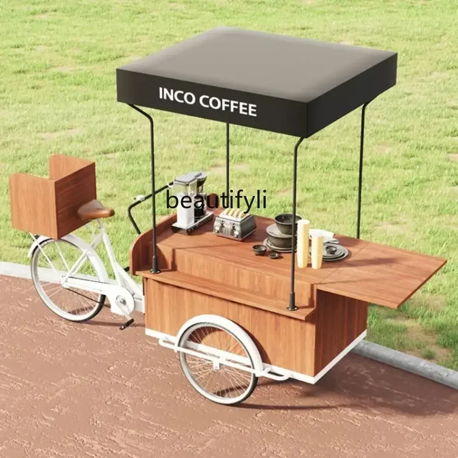 FG43Market truck outdoor with cabinet human tricycle stall scenic beauty Chen car