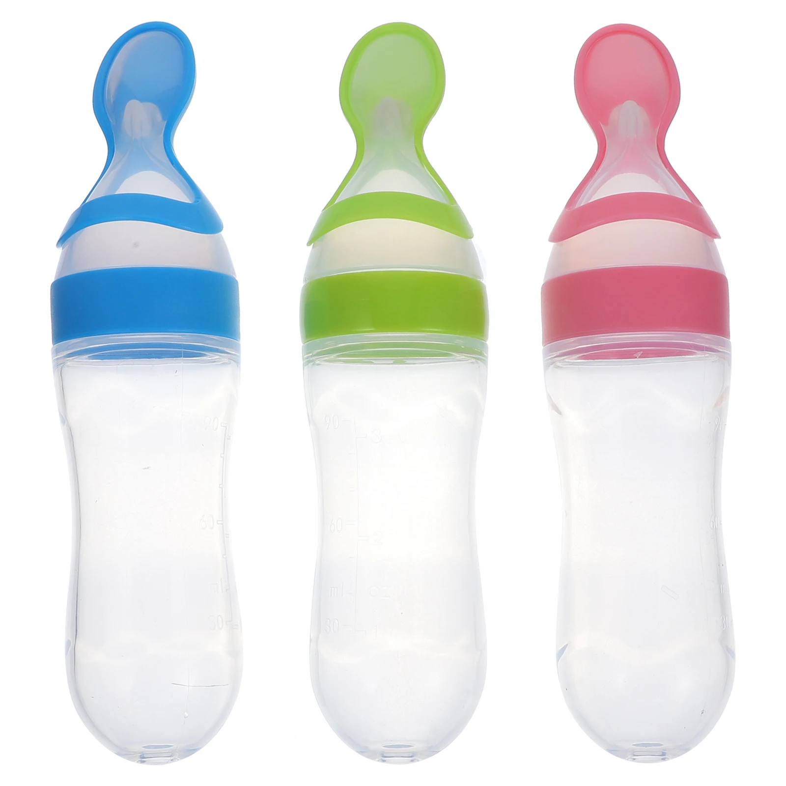 

Rice Cereal Bottle Squeeze Feeder Baby Eating Supplies Silicone Design Tableware Tools Non-Toxic Safe Pureed Food Milk Formula