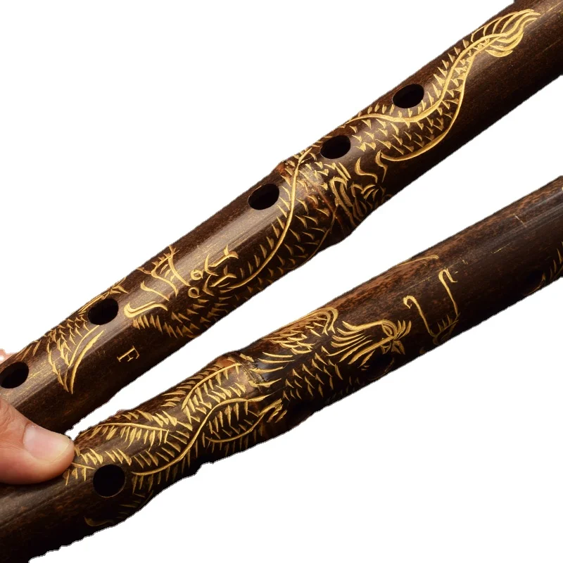 Zizhu Dongxiao one section hand-carved professional performance of flute instruments flute instrument  flauta china tradicional