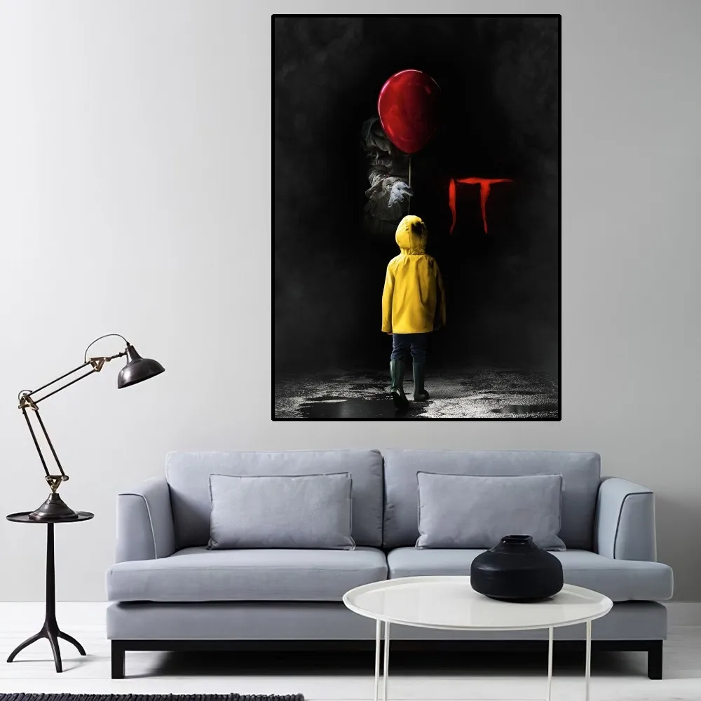 IT It Chapter One Horror Movie Poster Home Room Decor Living Room Bedroom Aesthetic Art Wall Painting Stickers