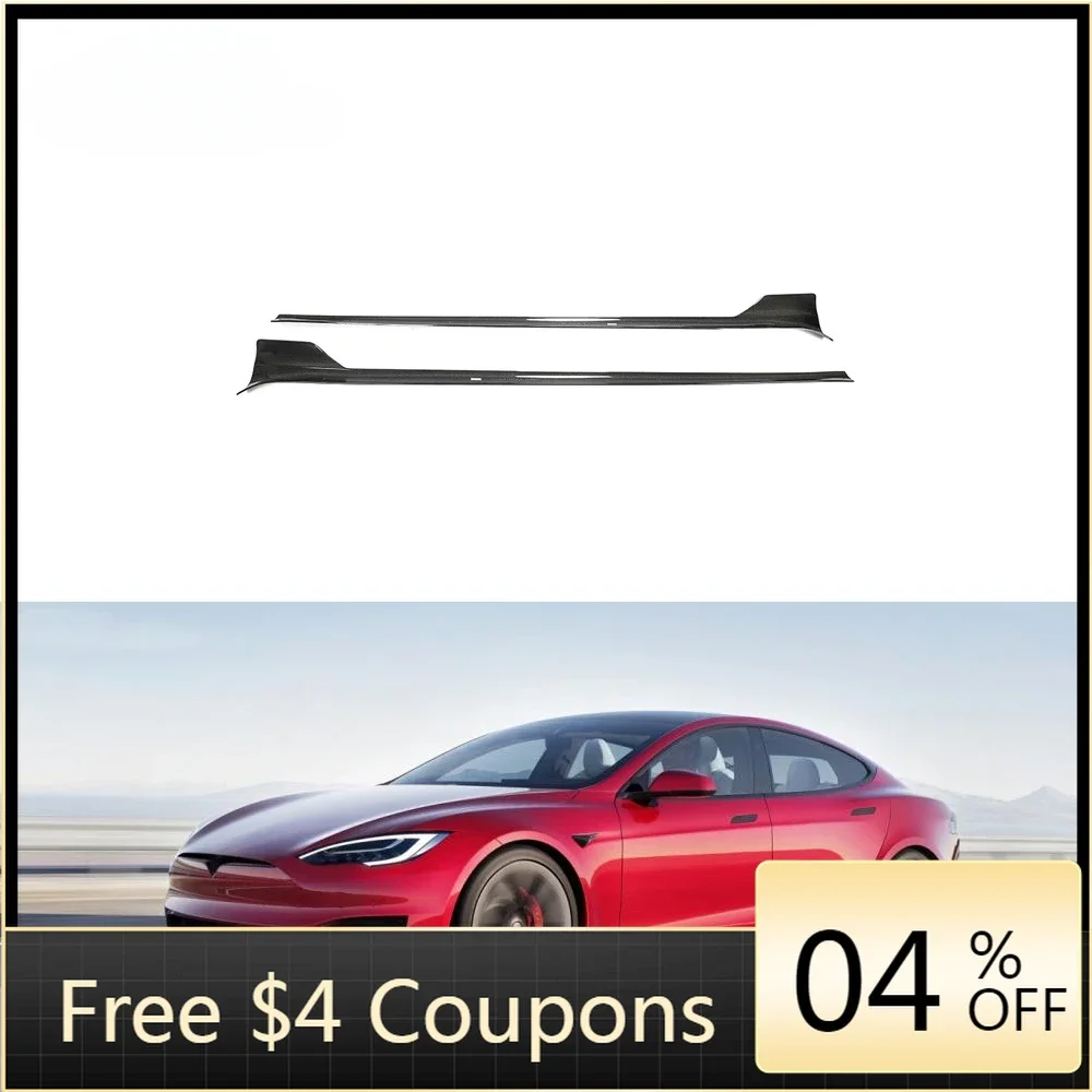 

BR Carbon Fiber Model S Side Skirts Extension for Model S Plaid 4-Door Electric 2021-2023