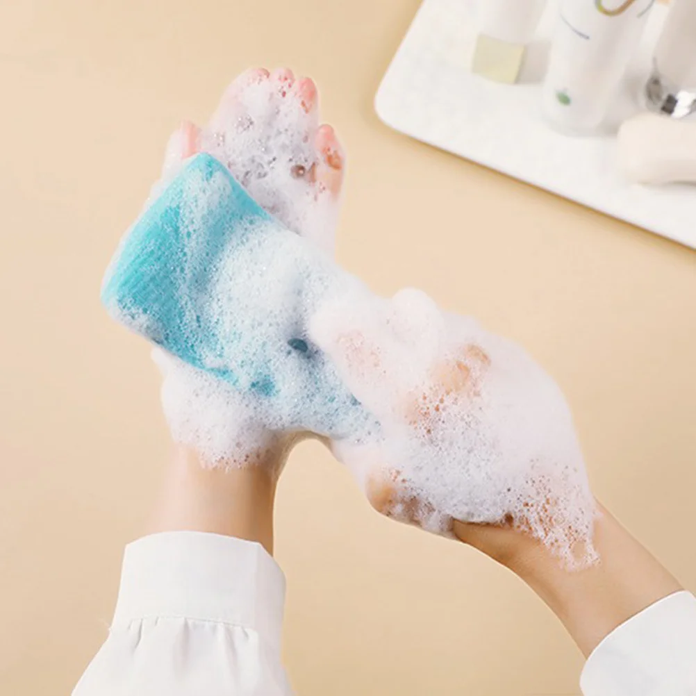 

4pcs Soap Pouch Mesh Bag For Exfoliating Foaming Net Shampoo Bar Storage Portable Travel Soap Bag Household Cleaning Tool