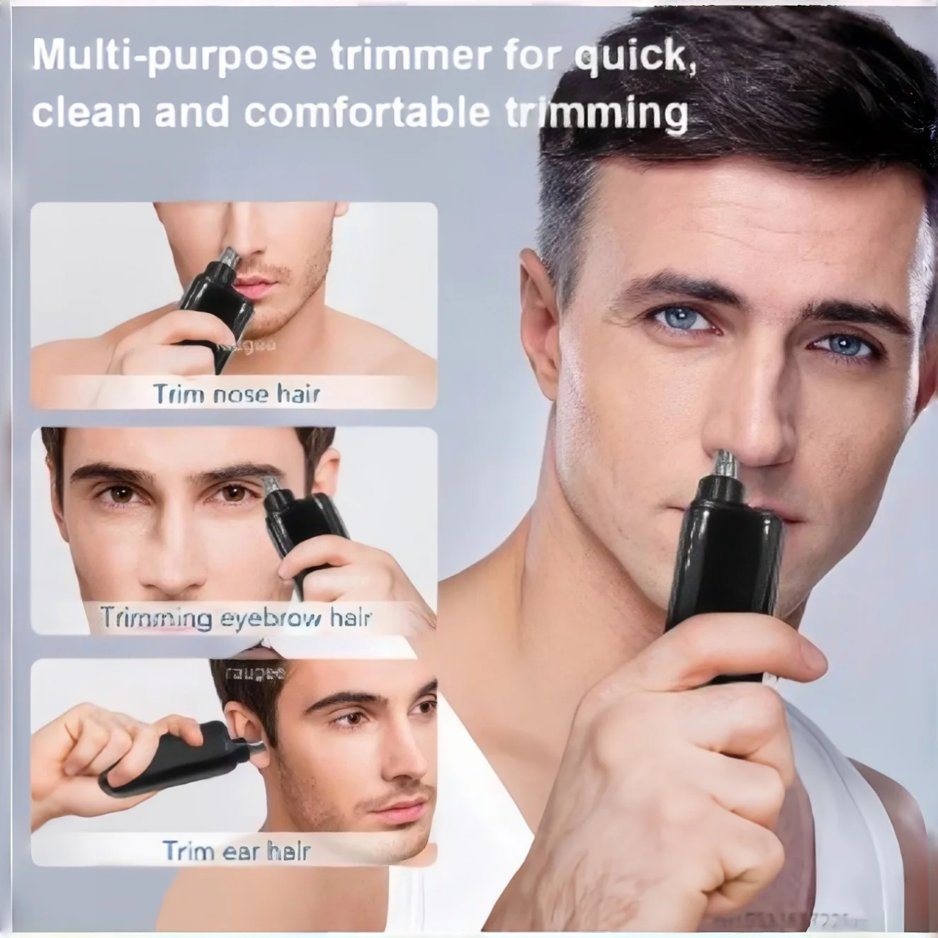 Nose Hair Trimmer Rechargeable Electric Nose Hair Remover Men Eyebrow Hair Shaving Razor Mini Pocket Portable Nose Hair Clipper