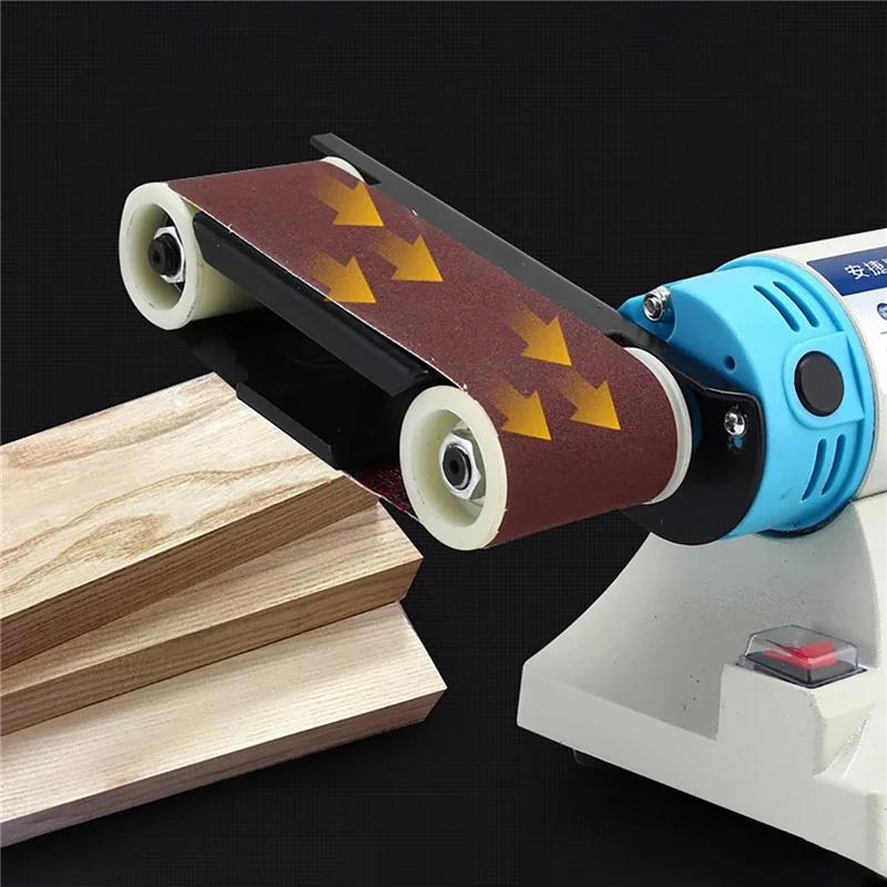 Imagem -04 - Tabela Abrasive Belt Head para Polishing Machine Metal Carpintaria Grinding Machine Sander Esquerda e Direita