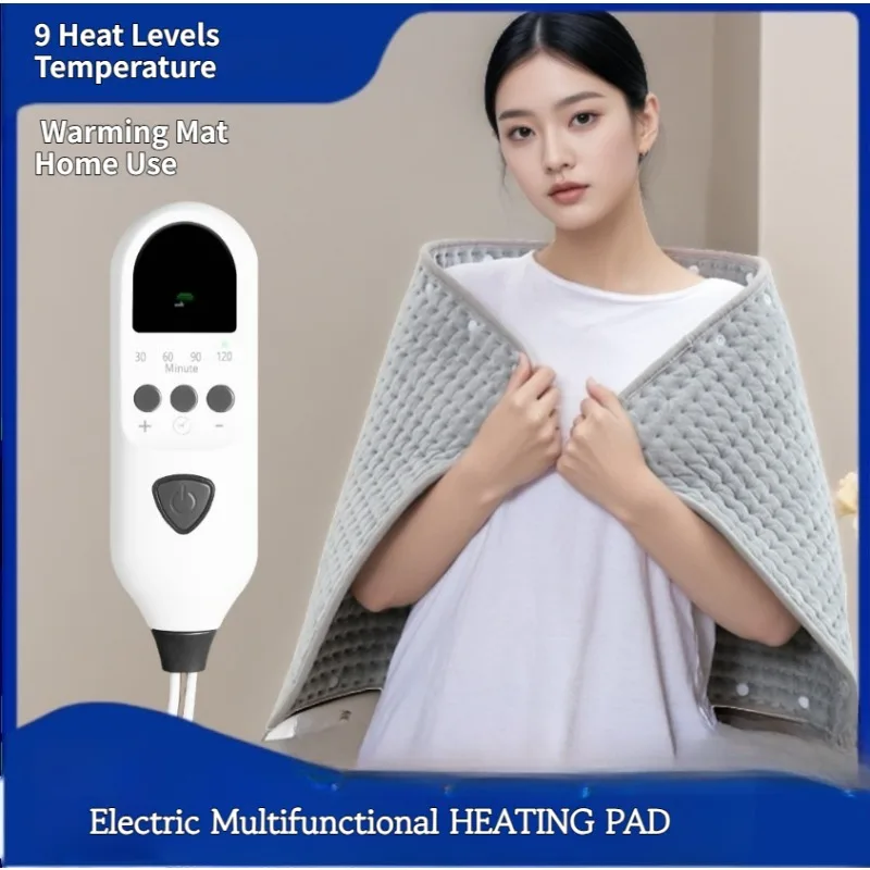 

Электрическая грелка с таймером, 9 настройков температуры, универсальный нагревательный коврик для использования в человеком, теплая кровать для домашних животных, 30x60 см, нагревательное одеяло