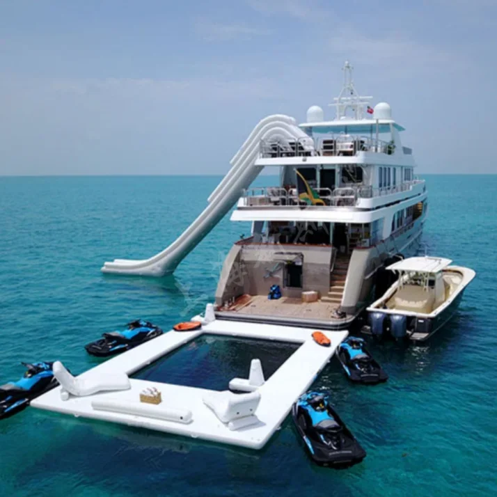 

Yacht Fishing Platform Prices Inflatable Floating Ocean Sea Swimming Pool With Anti Jellyfish Net