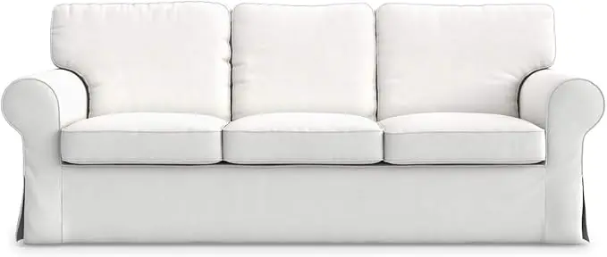 White Pure Cotton Custom Ektorp Sofa Cover Cat Scratch-resistant and Wear-resistant High-end Sofa Cover Customization