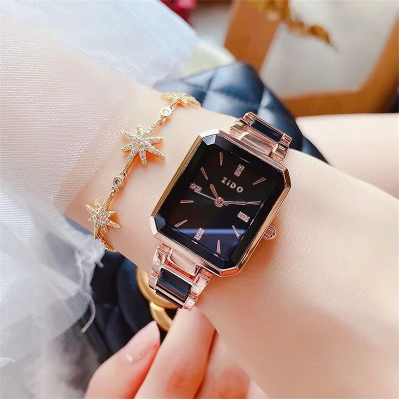 Luxury Jewelry Design Rose Gold Steel Quartz Wristwatches Waterproof Fashion Swiss Brand Ladies Watches Watch for Women 2023 New