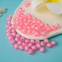 500g 8/10mm Handmade Diy Beaded Material 96 Faced Acrylic Earth Beads Medium Beads A Material Loose Beads Wholesale