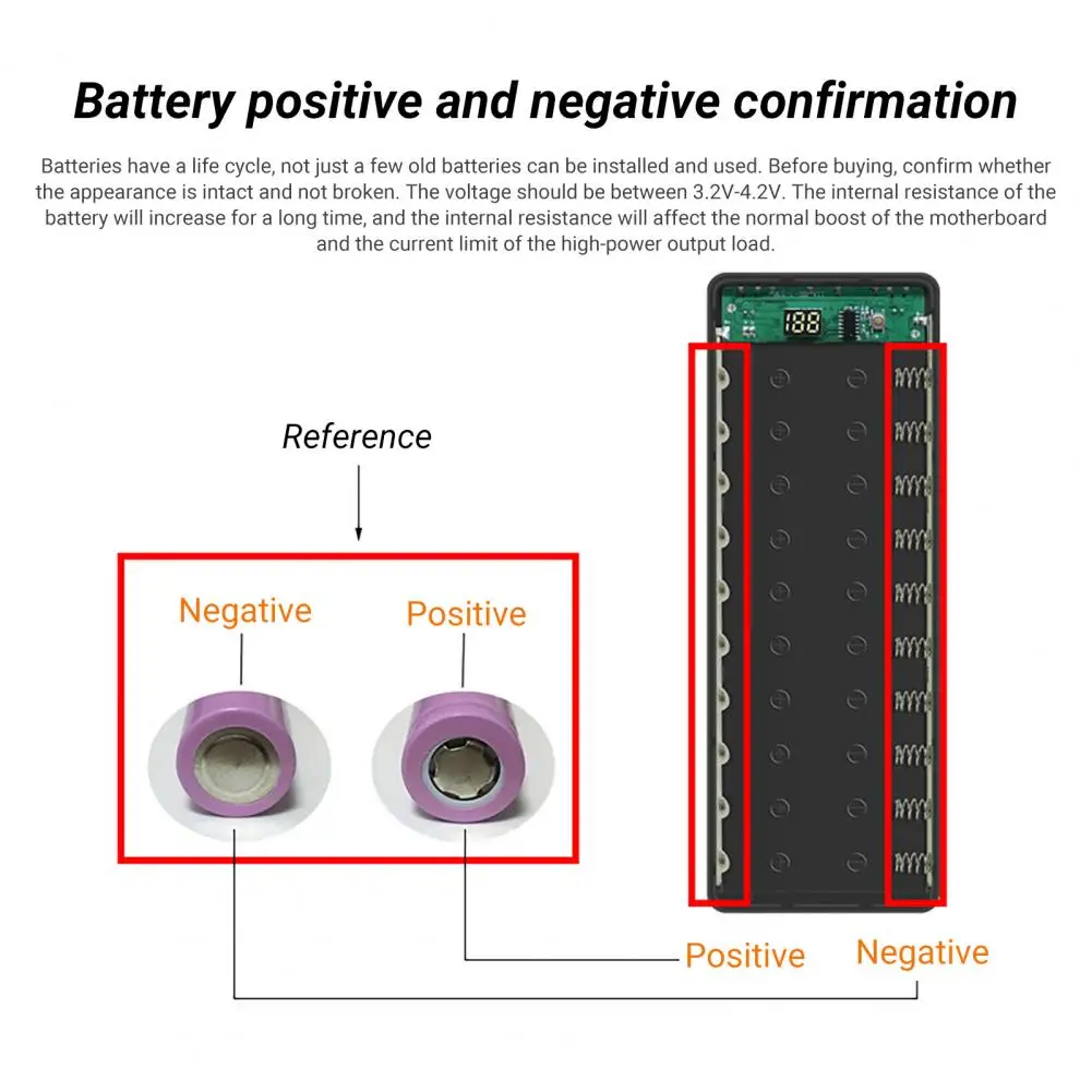 M10/L10 علبة صندوق شحن انفصال 10x18650 بطارية صندوق الطاقة LED شاشة ديجيتال قوة البنك مربع هاتف ذكي شاحن بطارية مربع