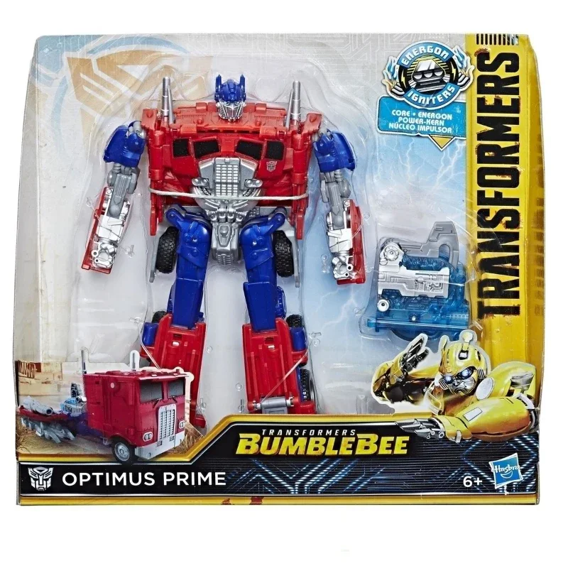 In Stock Movie Bumblebee US Version Energy Activated Nitro Optimus Prime Action Anime Collectible Figure Birthday Gift