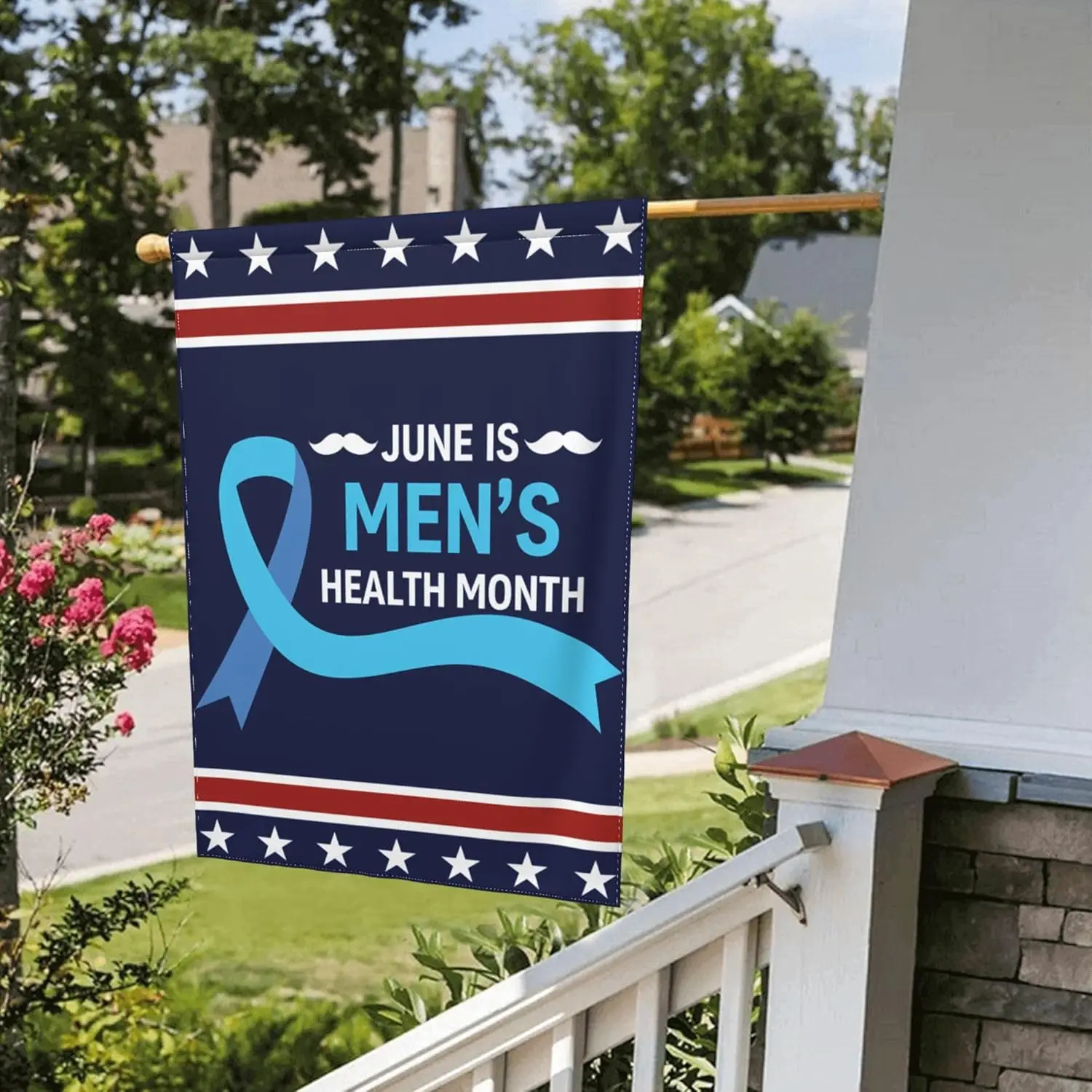 Men's Health Awareness Month Flag June Is Men's Health Month Garden Flags 12x18 Double Sided Banner Yard Signs CCL IIX SSL
