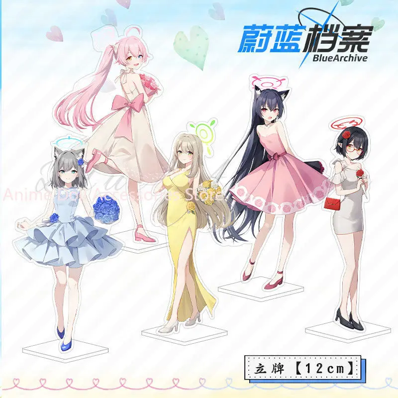 

New Anime Blue Archive Takanashi Hoshino Cosplay 12CM Acrylic Action Figure Stand Model Toy Decor Prop Fans Collection Gift