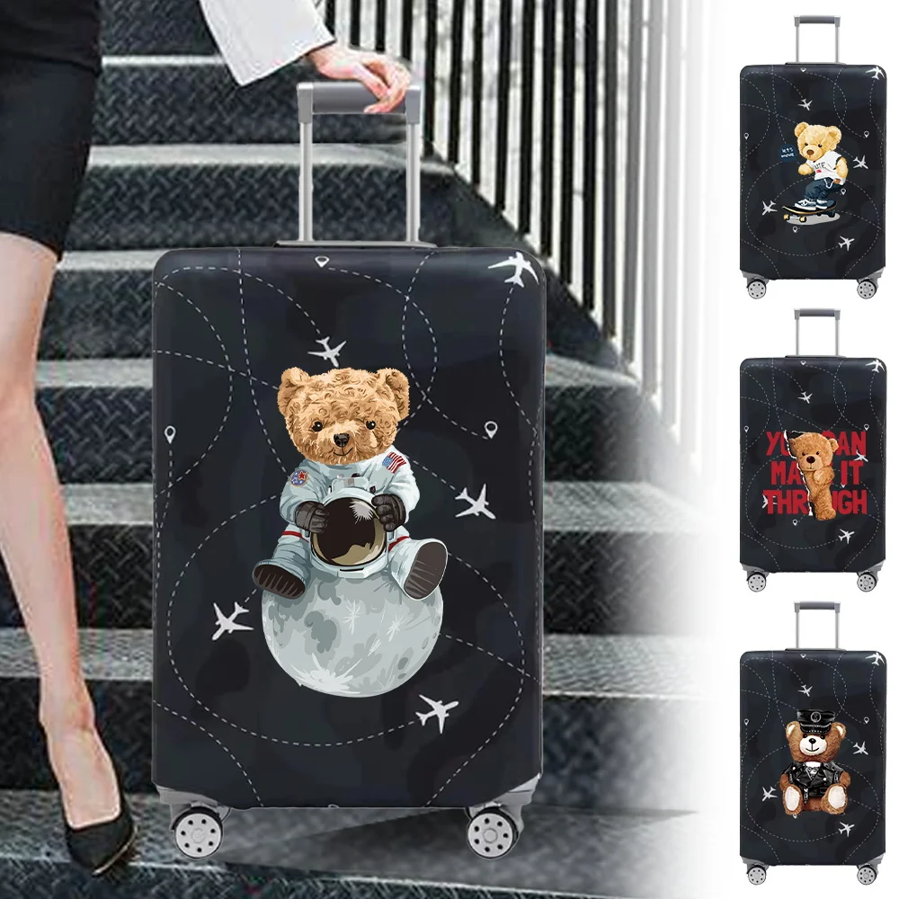 Luggage Covers 18-32inch Protector Travel Luggage Suitcase Protective Cover Stretch Dust Covers Print Cute Bear Series