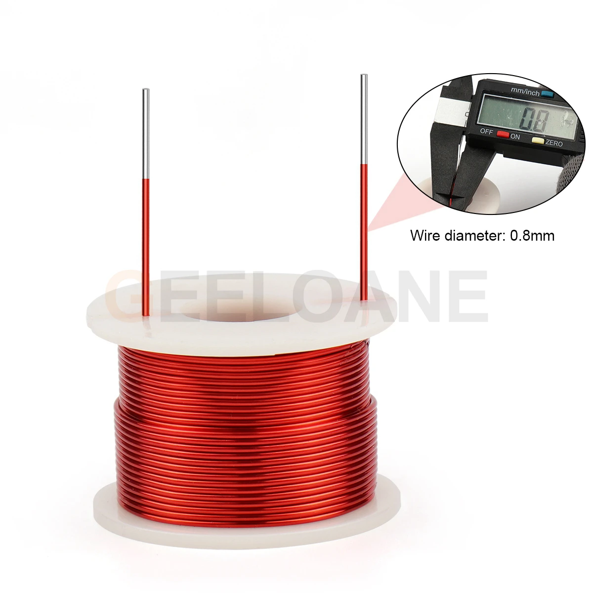 "GEELOANE 4N OFC катушка индуктора с воздушным сердечником 0,8 мм 0,3 мГн-0,8 мГн - кроссовер динамика с полой круглой рамкой для аудиоаксессуаров HIFI