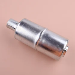 Galvanized Iron Practical Muffler Silver Fit for Vertical Generator Engine Muffler Lawn Mower