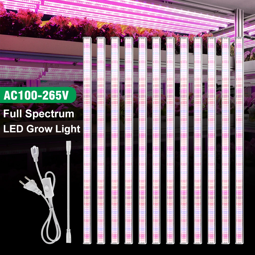 Светодиодная лампа полного спектра для выращивания растений можно подключить серии с несколькими лампами для растений, подходящая для ламп для выращивания растений в теплицах