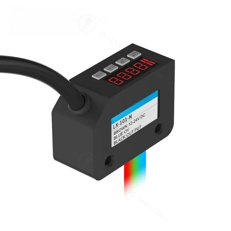 Color Sensor Photoelectric Switch RGB Mark Recognition Deviation Correction 12-24V DC NPN PNP Differentiation Positioning