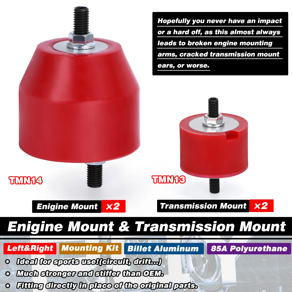 Transmission Mount OEM replacement Engine Front L&R Mounting Insulator For BMW E36 E46 Polyurethane 11811140985 22116779970