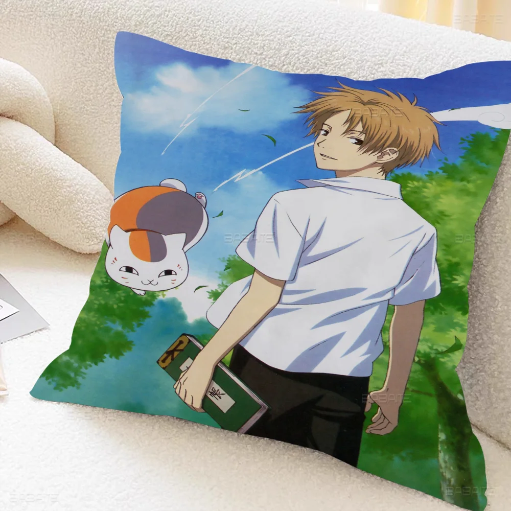 Anime Natsume Yuujinchou Pillow Cushion Cover Pillowcase Living Room Sofa Home Decor Customized