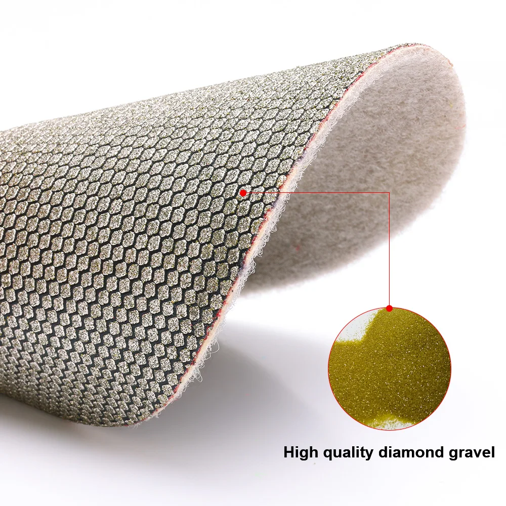 180mm Glass Electroplated Diamond Polishing Pads Hand Polishing Pads Quick And Shart Sanding Of Glass Concrete Stone Surfaces