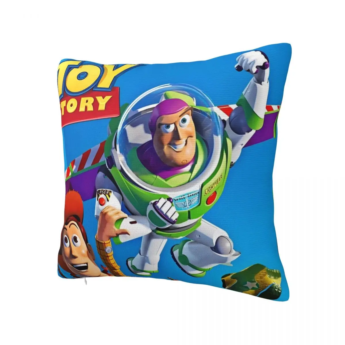 Toy Story Cartoon Cute Pillowcase Printing Fabric Cushion Cover Decorations Adventure Film Pillow Case Cover Home Square 18