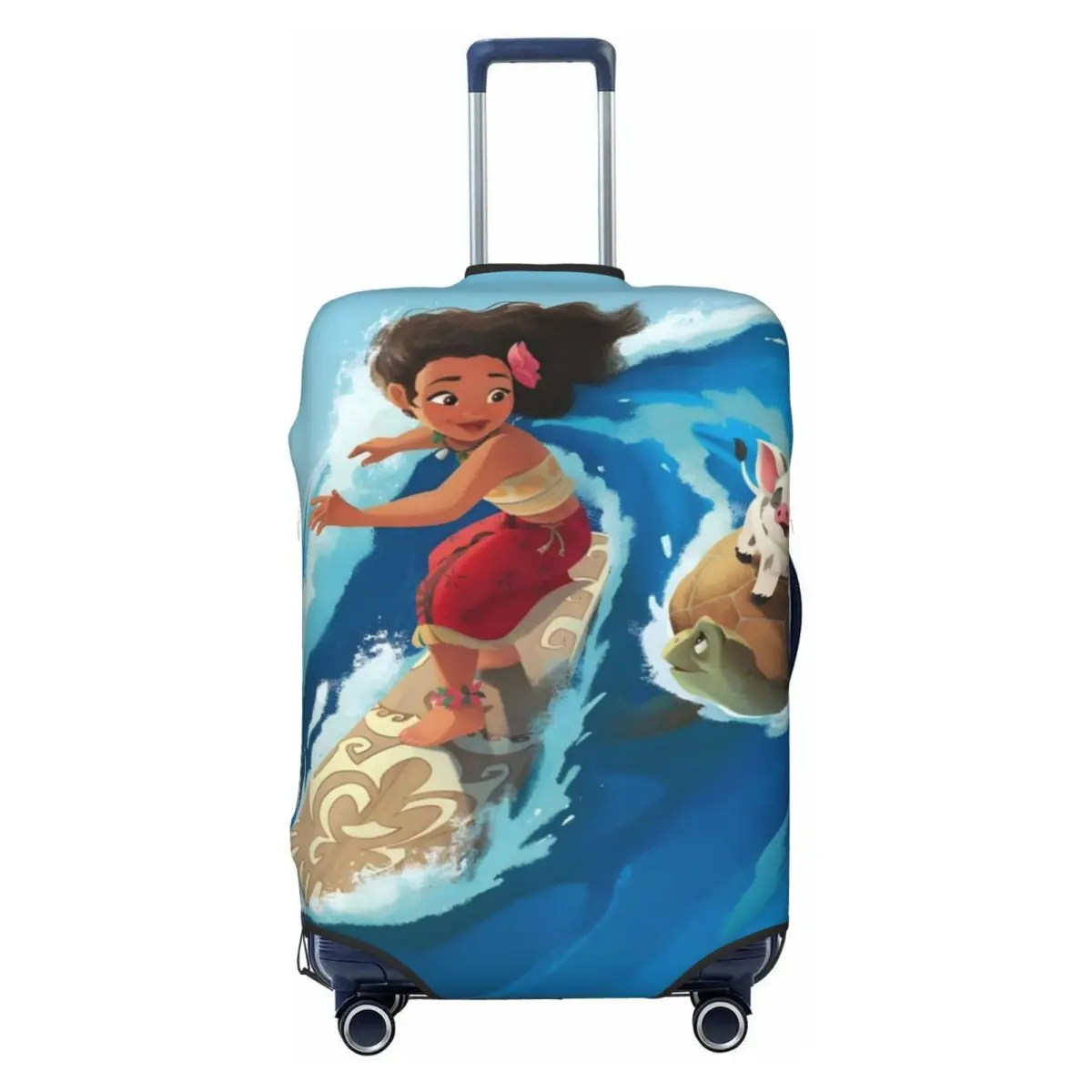 

Custom Moana Cartoon Suitcase Cover Washable Travel Luggage Covers for 18-32 inch
