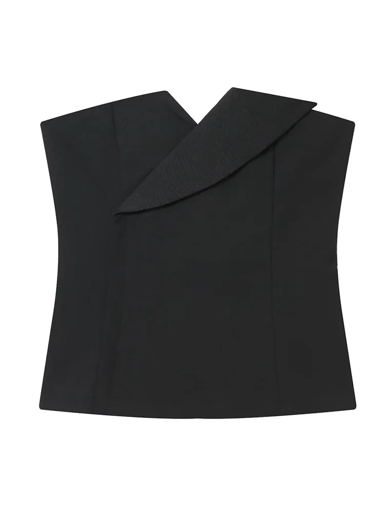 

Women Sleeveless Crop Top 2025 Woman New Fashion Sexy Strapless Top Women Summer Off-Shoulders Elegant Corset