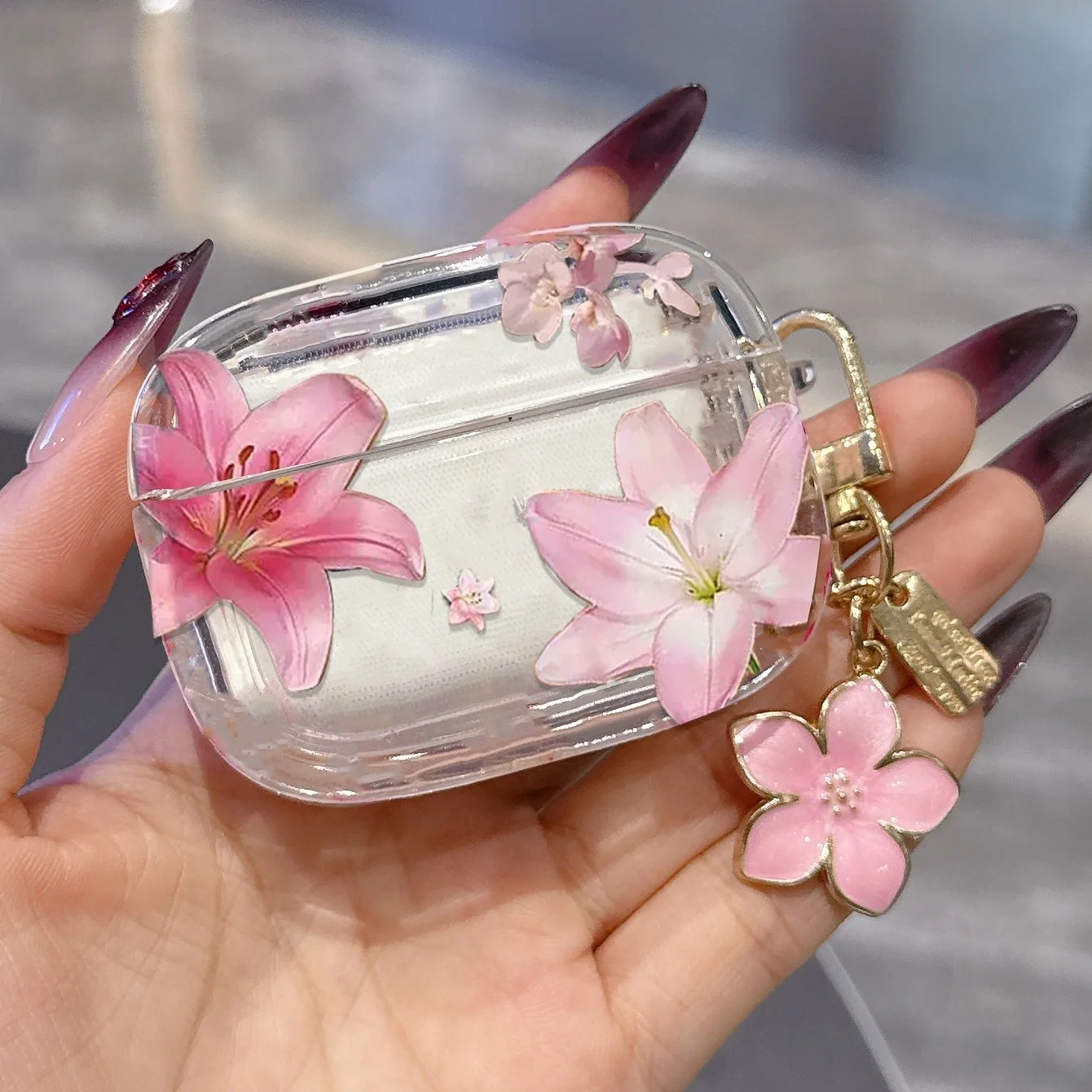 Fashionable Floral Pattern For Airpods 4/3/2/1 For Airpods Pro/Pro2 TPU Headphone Case Airpods Pro3 Transparent Soft Case Split