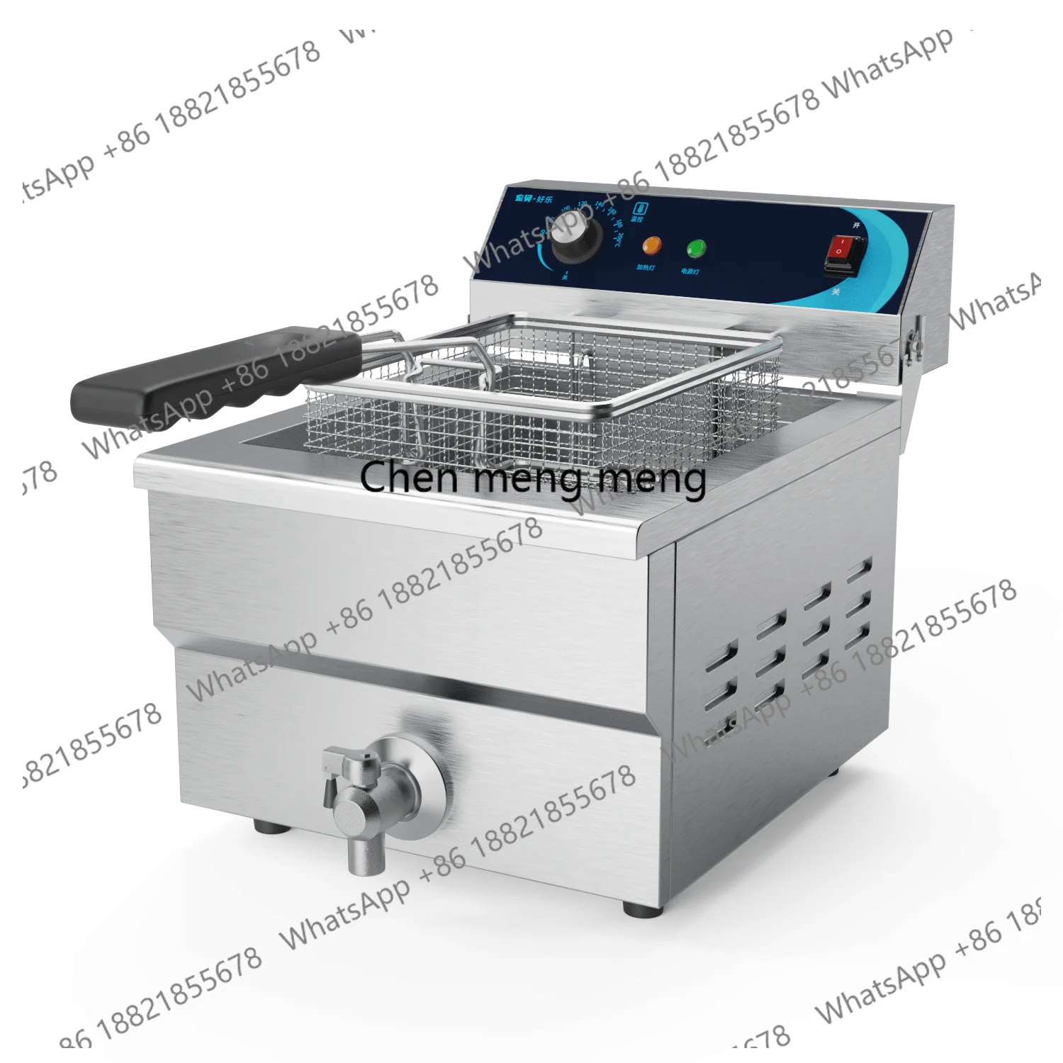 

Коммерческая фритюрница большой емкости с одним баком, утолщенная фритюрница для картофеля фри и жареного теста