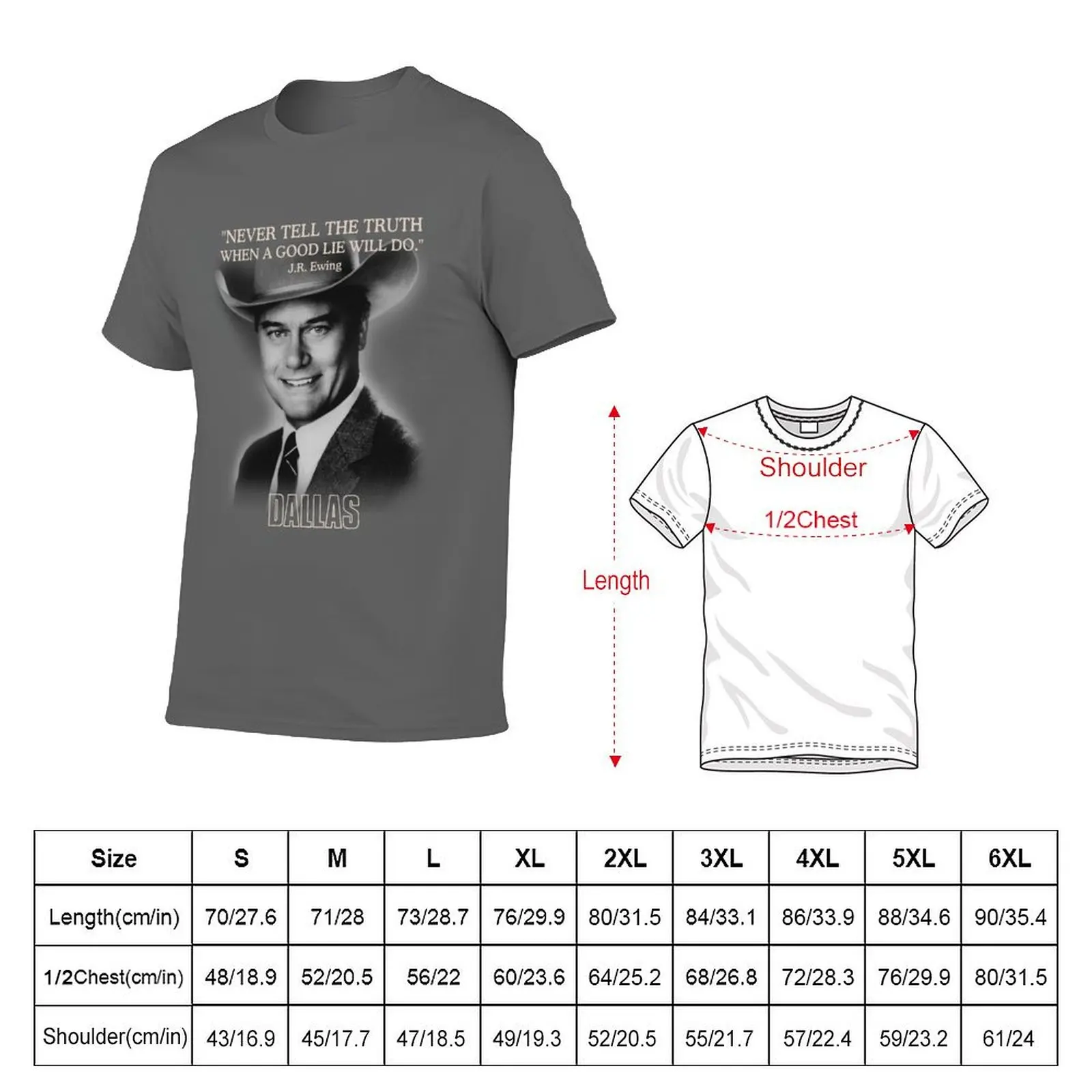 Ewing Dallas quote JR T-Shirt Work Duty Casual T-Shirt
