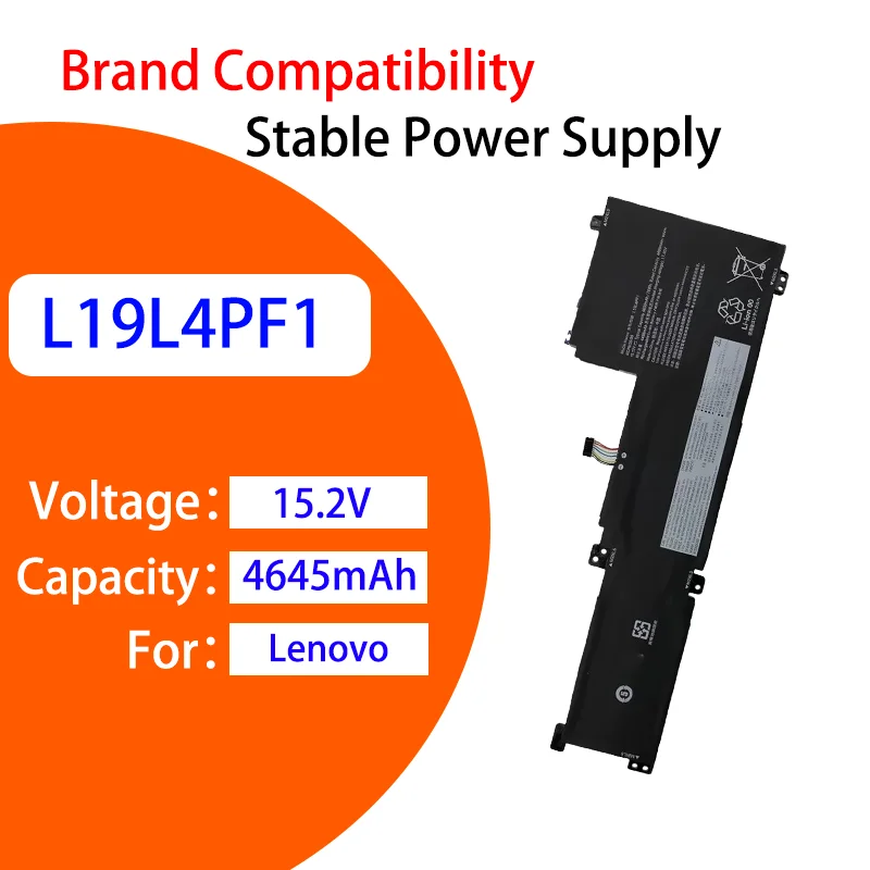 

Professional Grade Battery For Lenovo Xiaoxin 15IIL 15ARE 15ALC 15ITL 2020 2021 L19M4PF1 L19L4PF1 15.2V 4645mAh Laptop Battery