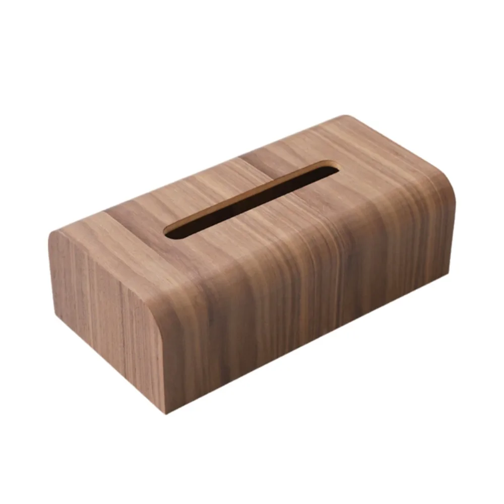 

Креативный простой органайзер для салфеток из массива дерева в скандинавском стиле с гладкой поверхностью, выдвижной ящик, настольный держатель для салфеток
