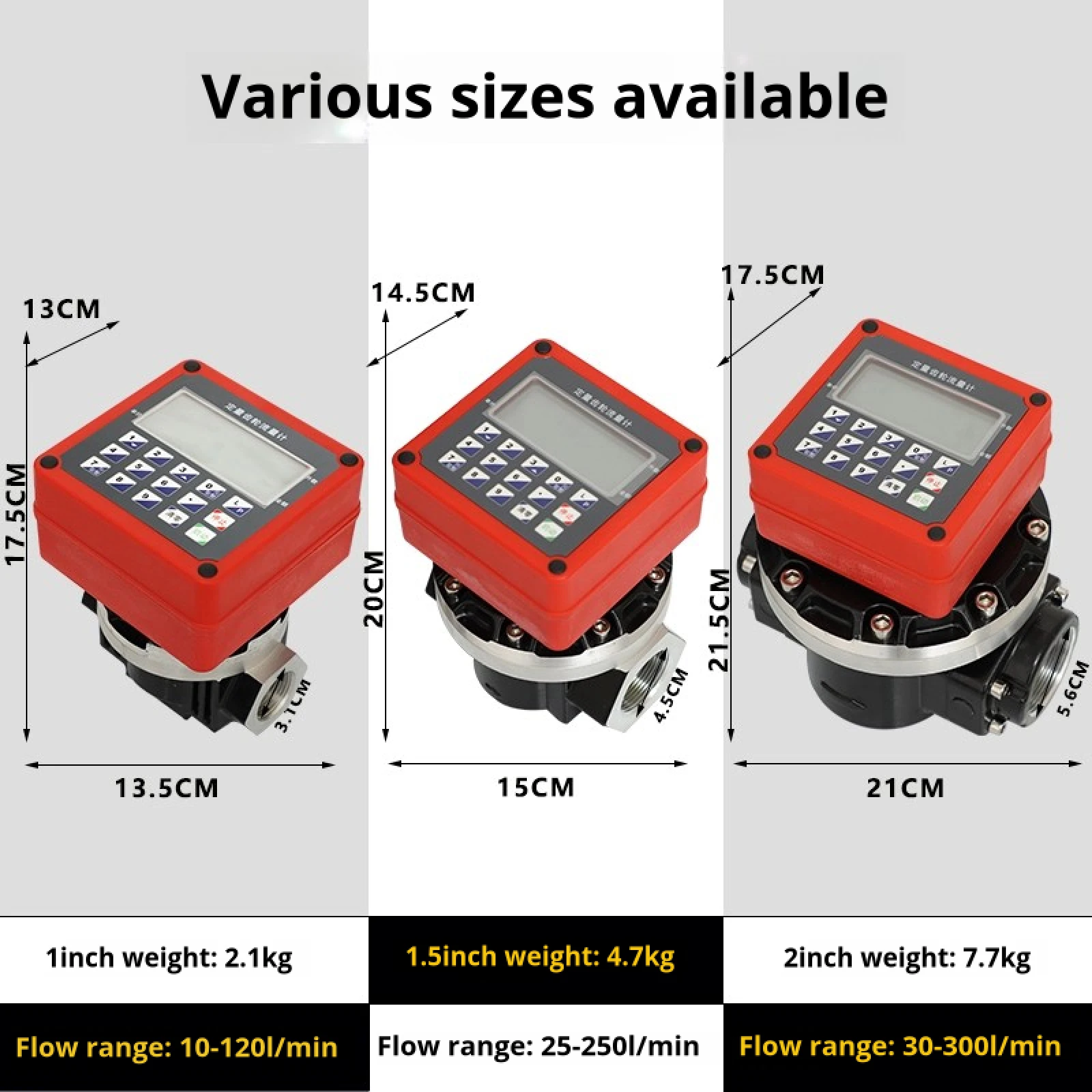 Batching Oval Gear Flow Meter Digital Fuel Diesel Water Dispenser Electronic Flow Meter 12V 24V 220V