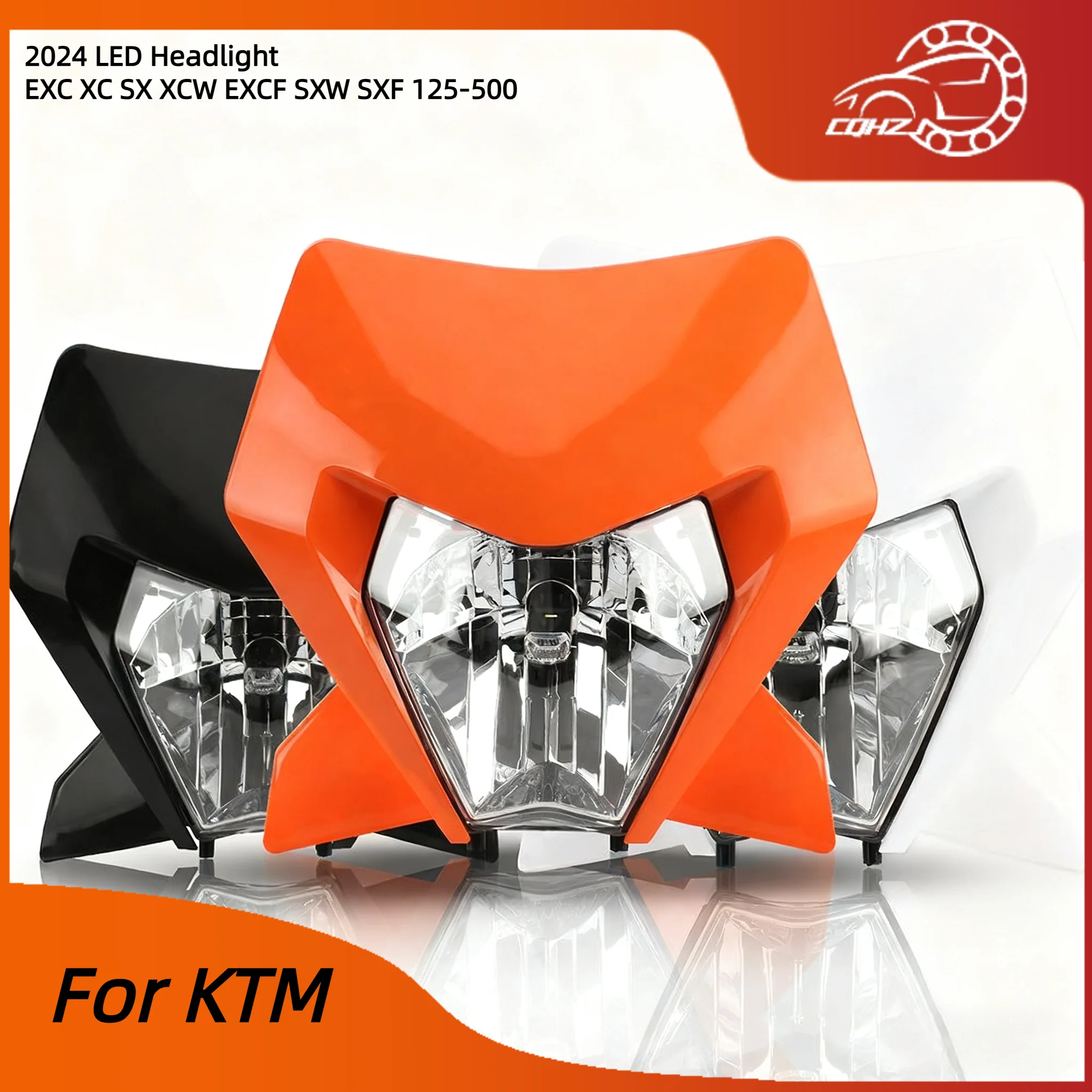 

2024 мотоциклетные светодиодные фары для KTM EXC SX XCW EXCF SXW SXF 125-500 Enduro Dirt Pit Bike Аксессуары для мотокросса
