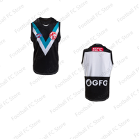 2024 New Arriavl Summer A.F.L Australian Port Adelaide 2024 Mens Baskerball Jersey Oversized loose Vest For Adult/Kids Kit