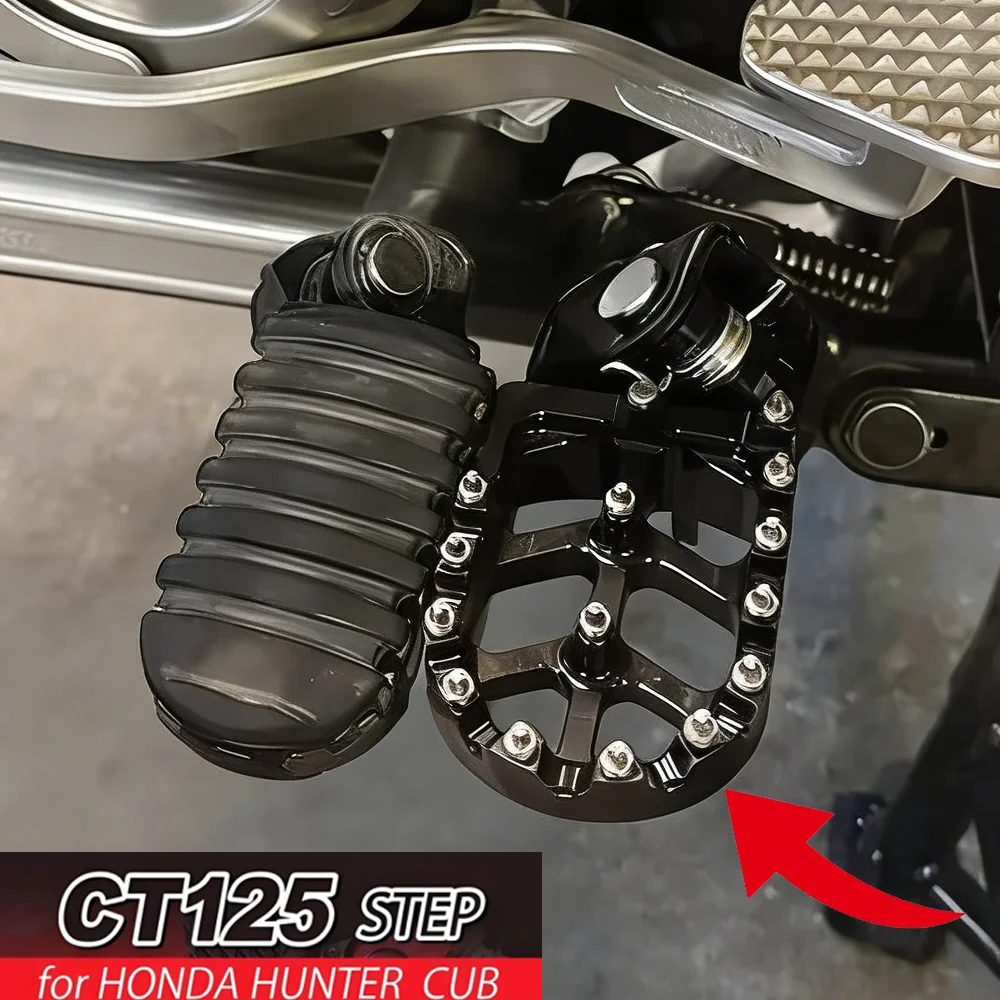 

For Honda Hunter Cub CT125 Trail125 JA55 JA65 2020-2025 Footpegs Pedals Footrest Passenger Rear FootPeg