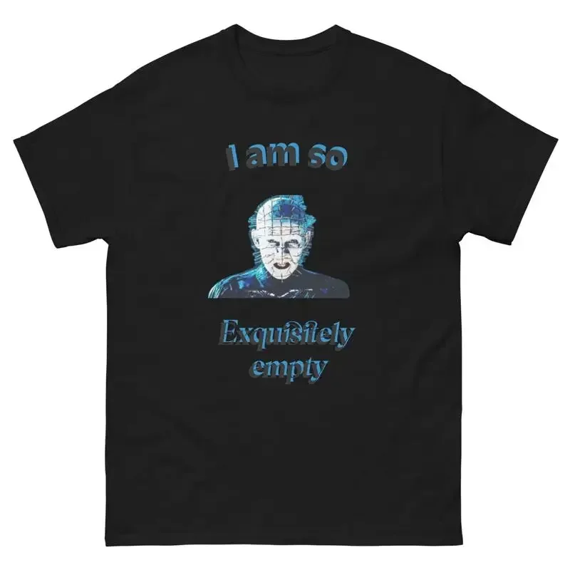 Hellraiser T Shirt 'I Am So Exquisitely Empty' Pinhead Quote Men'S