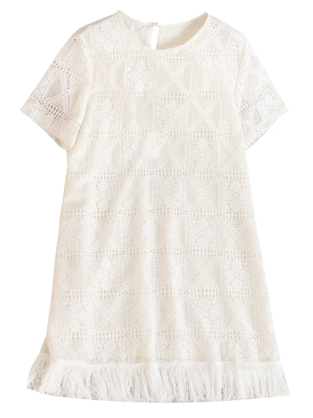 Damen-Sweatshirt mit Spitze, aushöhlen, Dr. Sommer 2025, Faion, Quaste, schlanker, bauchbedeckender Midirock, gerader Schnitt, Sve