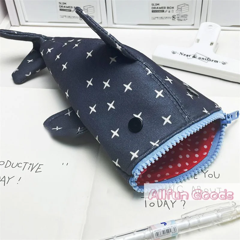 [TG835]Cute Shark Pencil Case, Large Capacity Multi-functional Stationery Box, Creative Ins Style Pouch For Boys & Girls