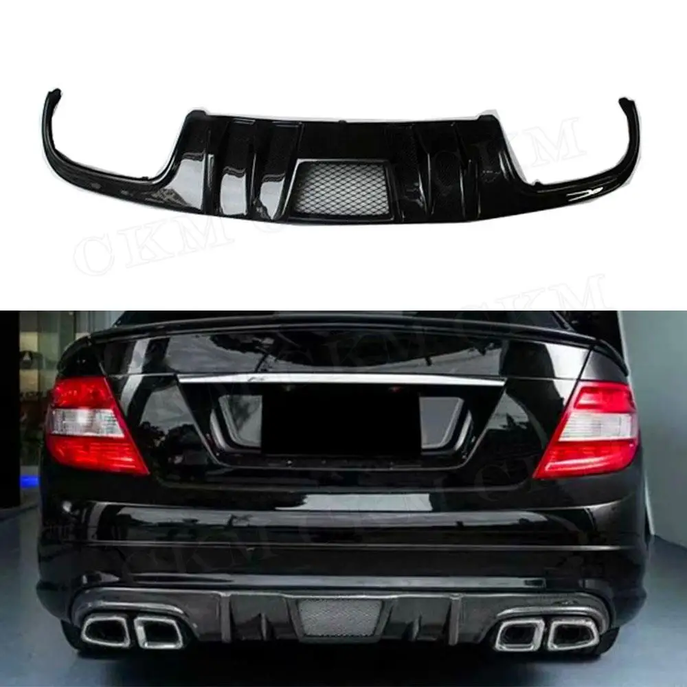 

Carbon Fiber Rear Bumper Lip Diffuser Spoiler FPR Prime Car Styling for Mercedes Benz C Class W204 C63 AMG 2008 2009 2010 2011