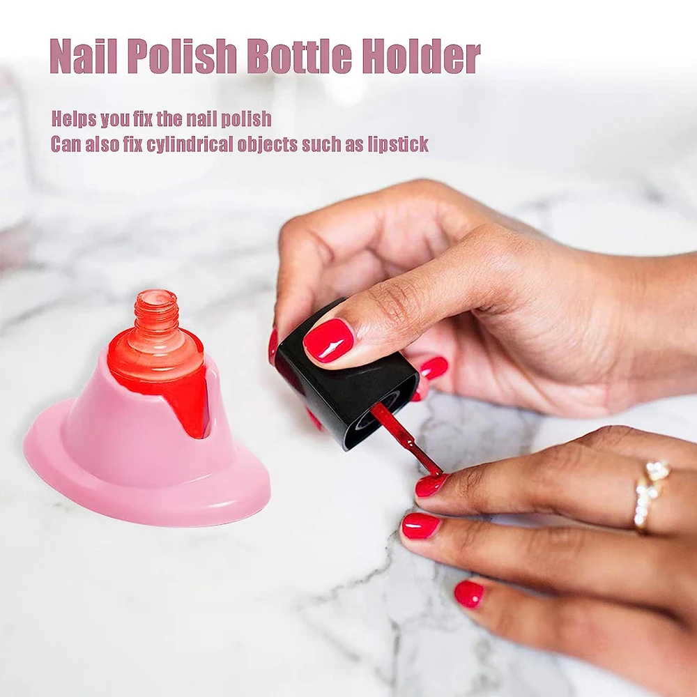 Silicone Nail Polish Holder Anti-spill Bottle Stand DIY Salon Manicure Nail Organizer Display Stand Nail Art Tools Accessories