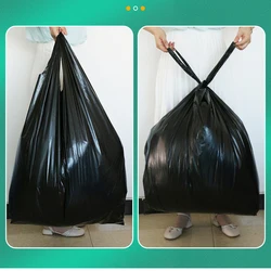 Large Thick Garbage Bag Large Rubbish Bag Plastic Thickened Disposable Plastic Bags For Hotel Village 40x65cm 50pcs